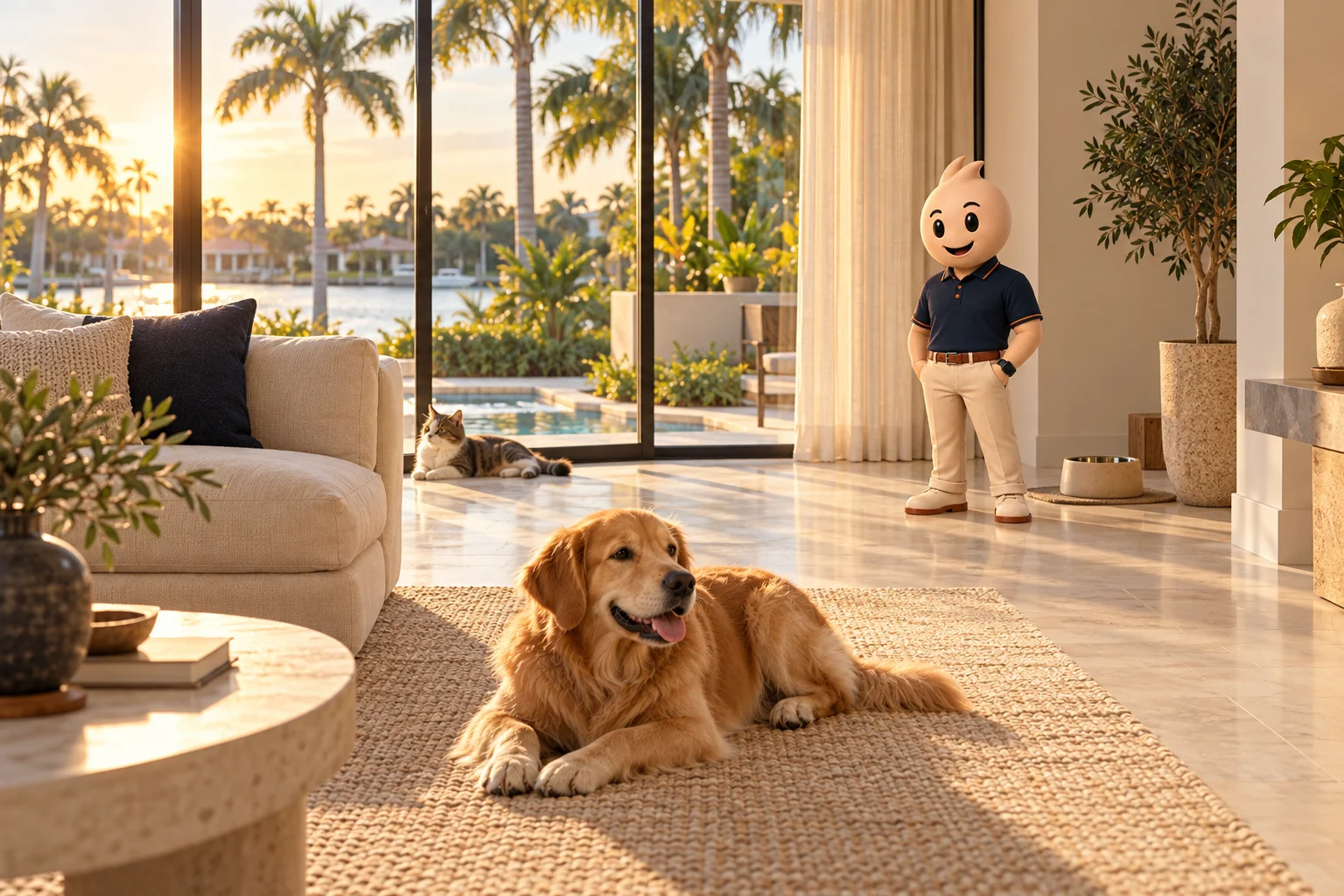 PetCare360 — peaceful South Florida home with a dog, cat and discreet KEYO presence
