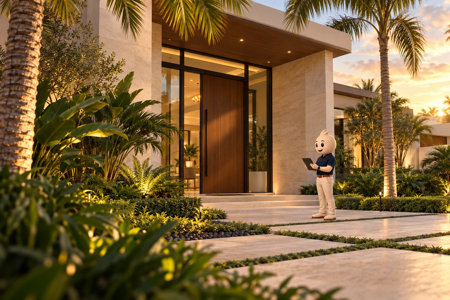Property Verification — South Florida residence with discreet KEYO presence